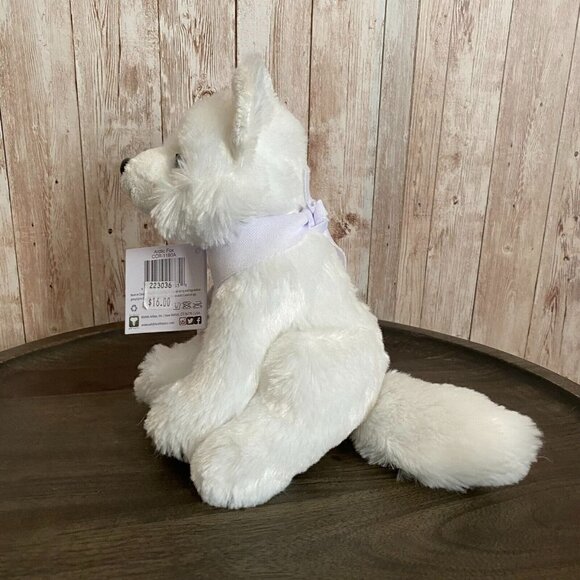 Wildlife Artists Trout Lake Camps Arctic Fox Plush Stuffed Animal Toy White 6'' - Picture 4 of 13